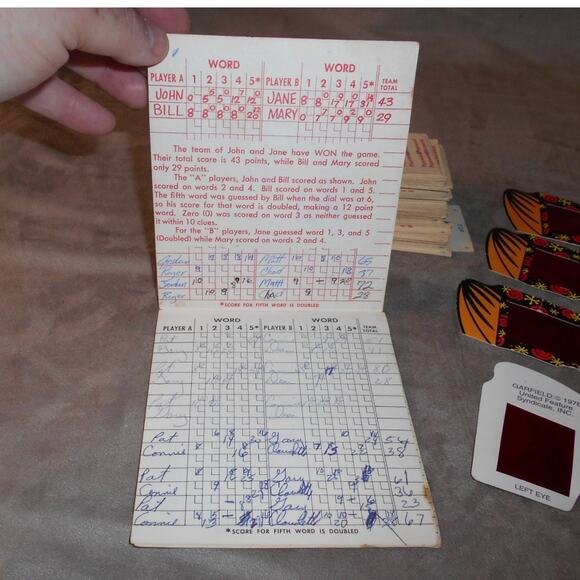 Vintage 1962 Password Game Replacement Card Lot Milton Bradley - Picture 5 of 8